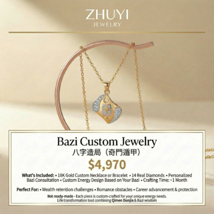 Bazi & Qi Men Dun Jia Custom Jewelry - ZHUYI JEWELRY Energy Talisman $4,970