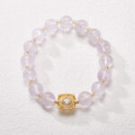Amethyst Auspicious Charm-Beaded Bracelet