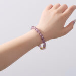 Auspicious Purple Aura-Beaded Bracelet
