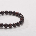 Burning Fire Reflecting Sandalwood-Beaded Bracelet