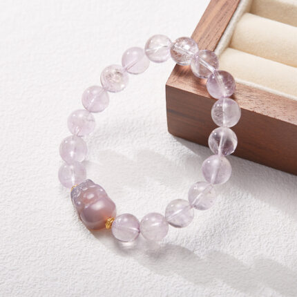 Fiery Glow & Prosperous Charm-Beaded Bracelet