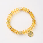 Golden Glow in Motion-Beaded Bracelet