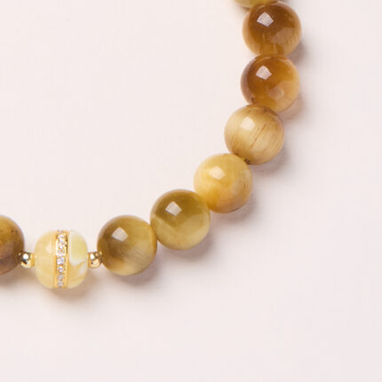 Golden Tiger’s Eye Elegance-Beaded Bracelet
