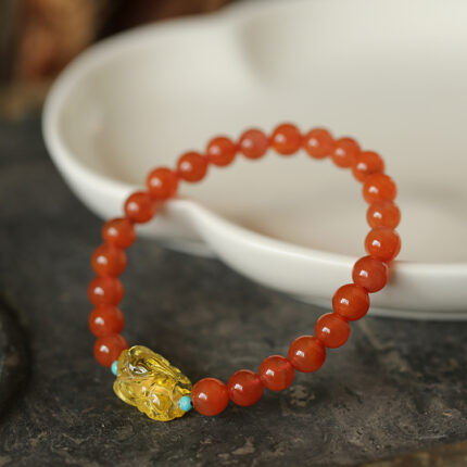 Pixiu Fortune Bond-Beaded Bracelet