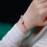 Purple Charm & Luck-Beaded Bracelet