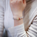 Purple Charm & Luck-Beaded Bracelet