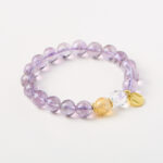 Radiant Purple Glow-Beaded Bracelet