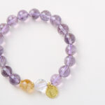 Radiant Purple Glow-Beaded Bracelet