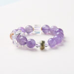 Violet Aura Essence-Beaded Bracelet