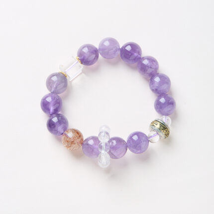 Violet Aura Essence-Beaded Bracelet