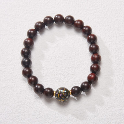 Zitan Radiance – Black-Beaded Bracelet